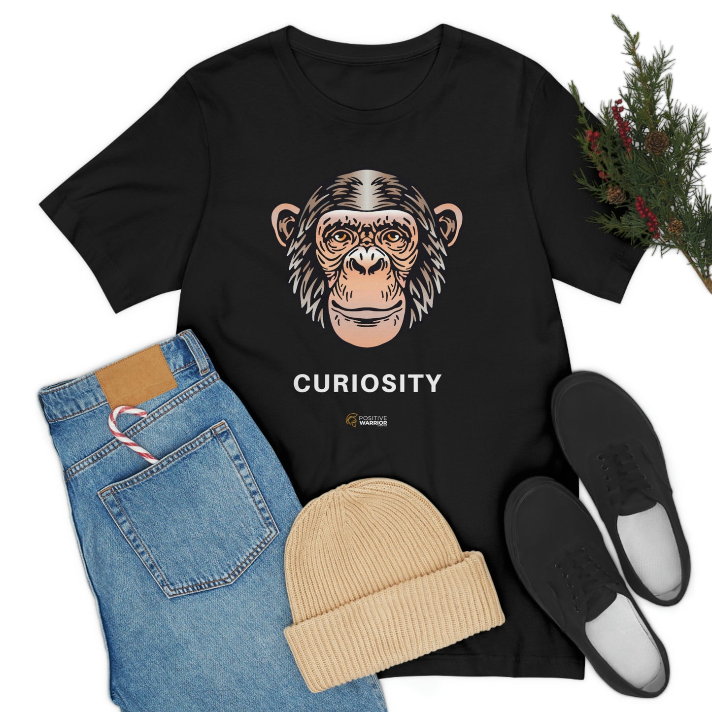 Chimpanzee Curiosity Spirit Animal Unisex Tee