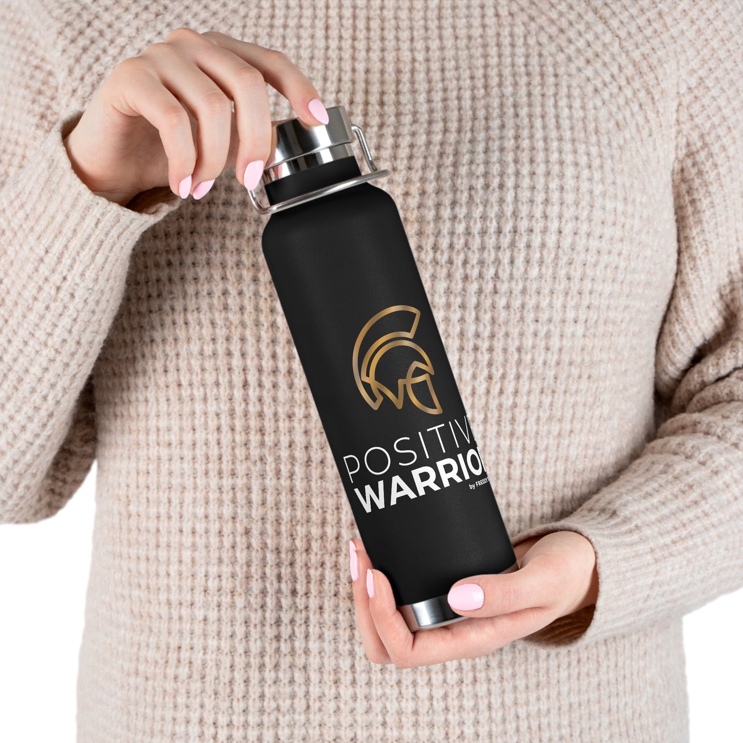 Positive Warrior Copper Vacuum Insulated Bottle, 22oz