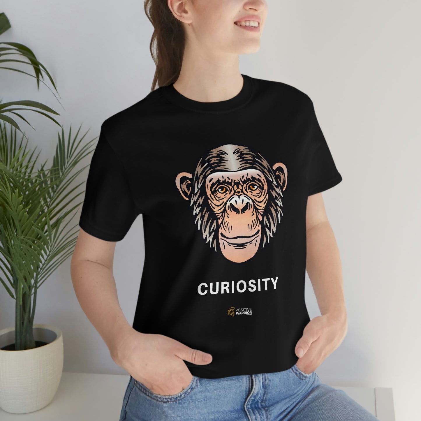 Chimpanzee Curiosity Spirit Animal Unisex Tee