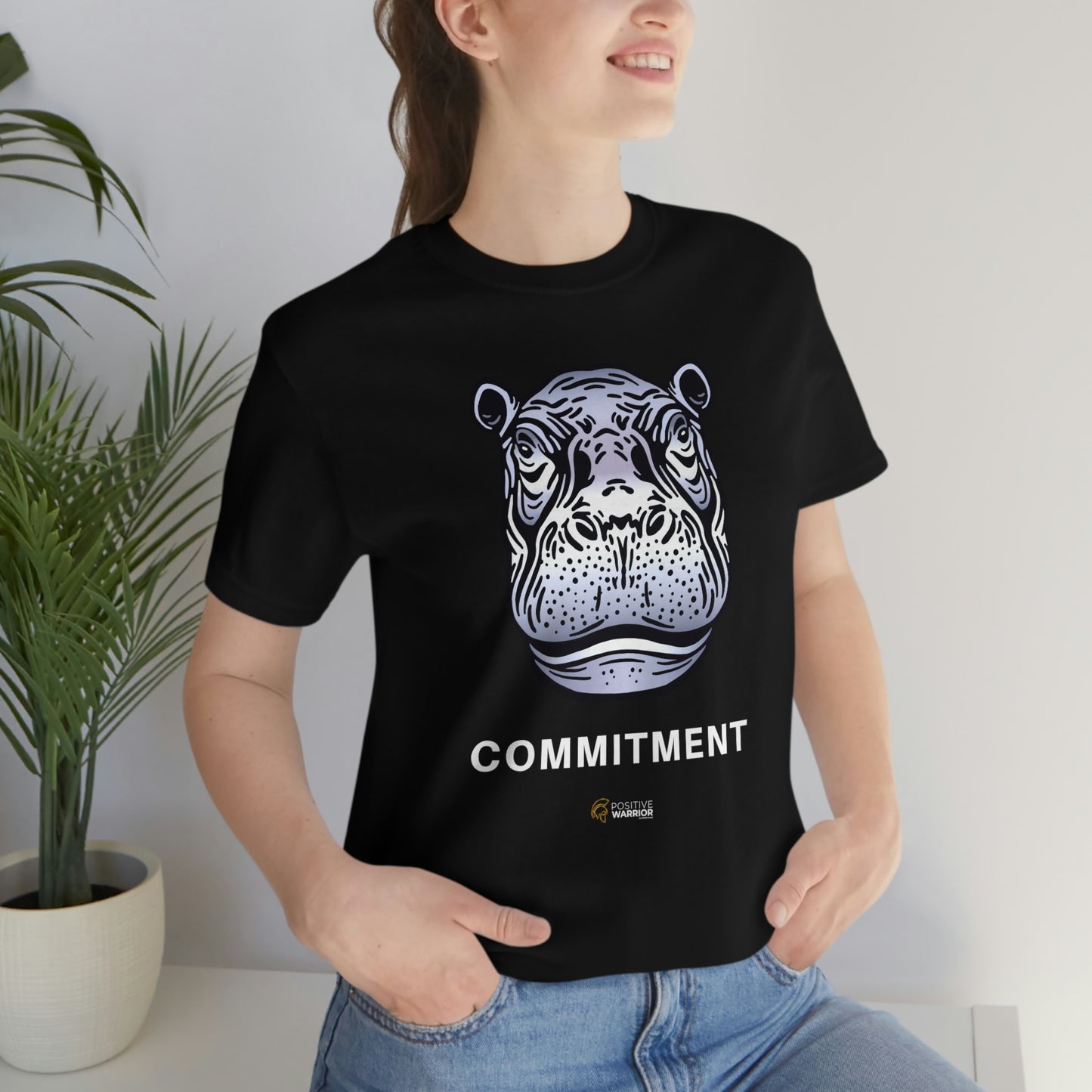 Hippopotamus Commitment Spirit Animal Unisex Tee