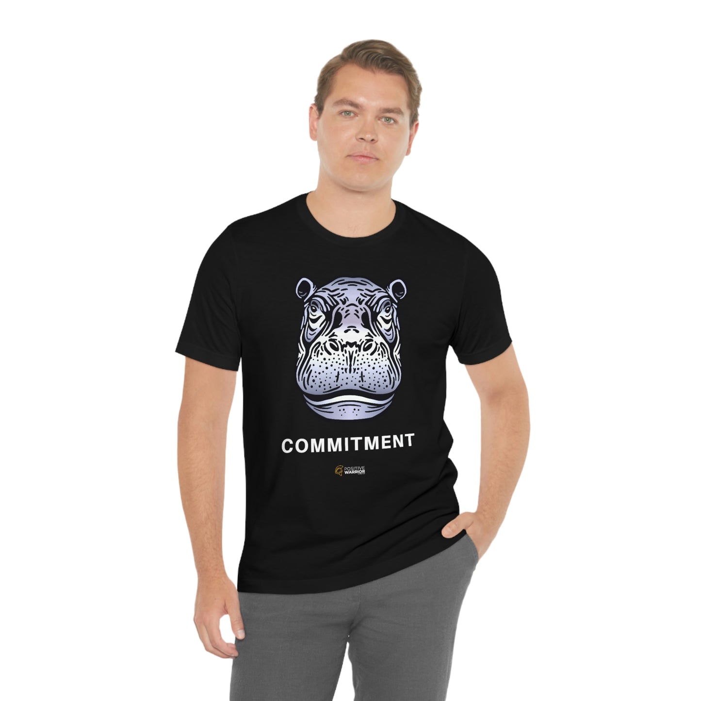 Hippopotamus Commitment Spirit Animal Unisex Tee