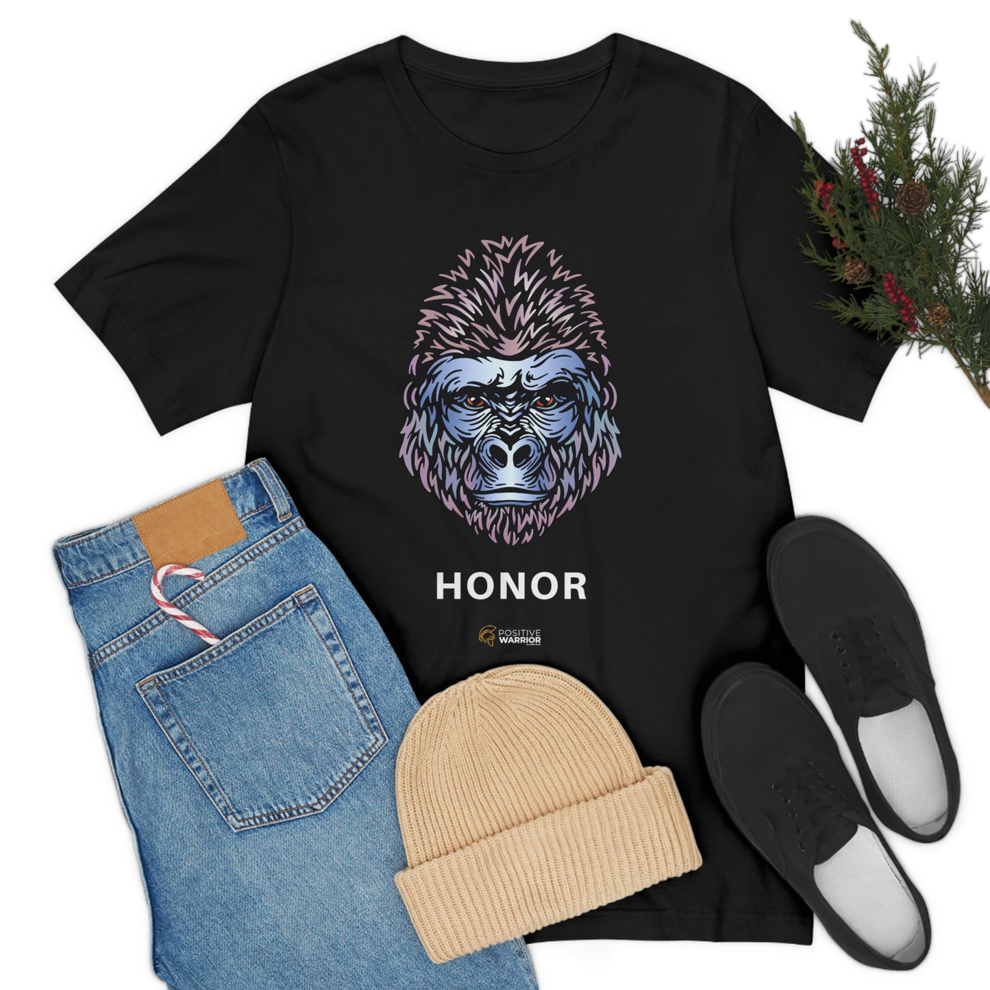 Gorilla Honor Spirit Animal Unisex Tee