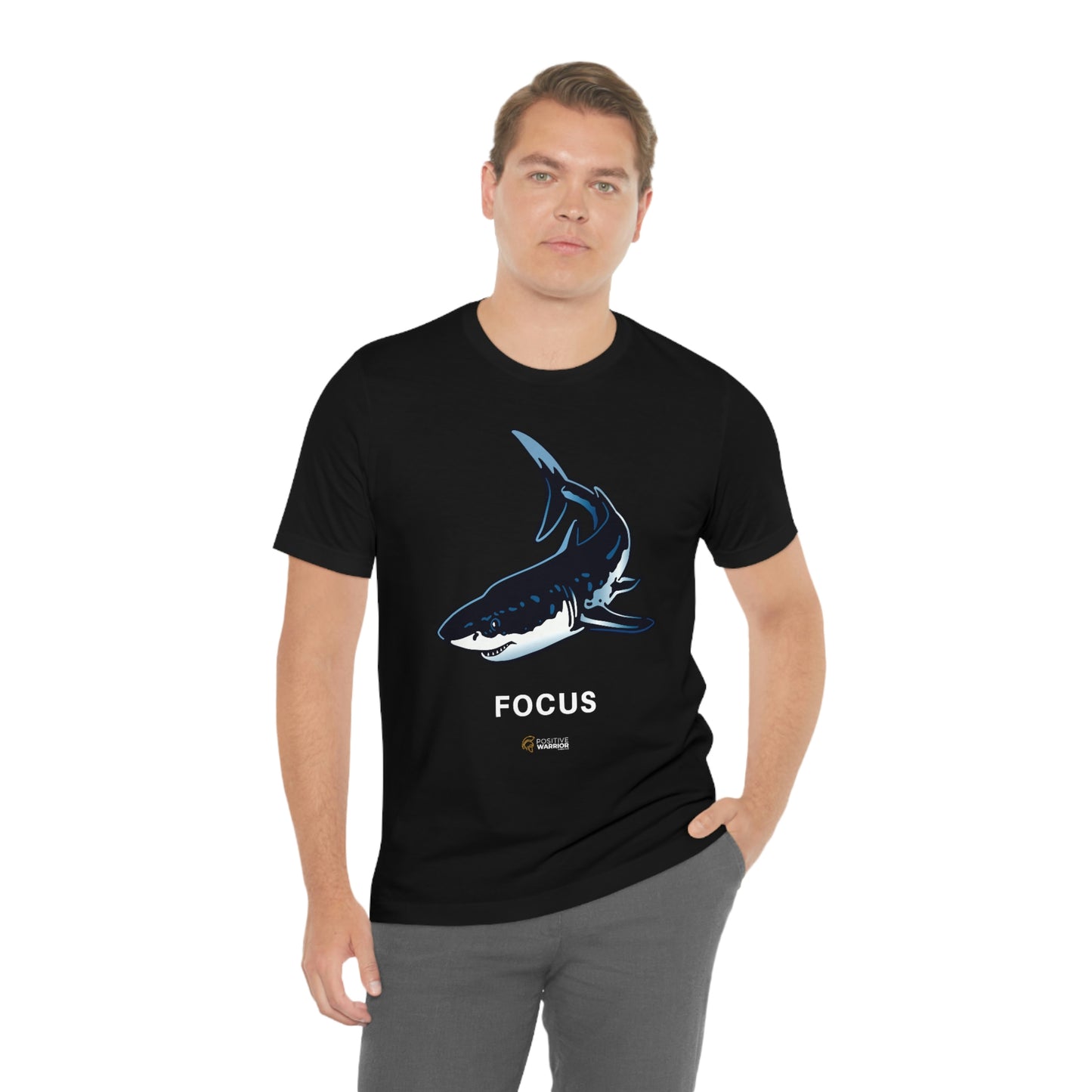 Shark Focus Spirit Animal Unisex Tee